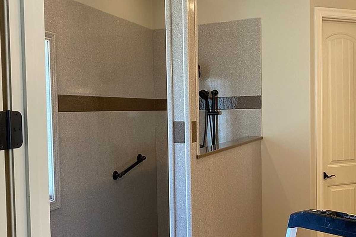 Shower Remodel and Extension using Onyx Collection Banner