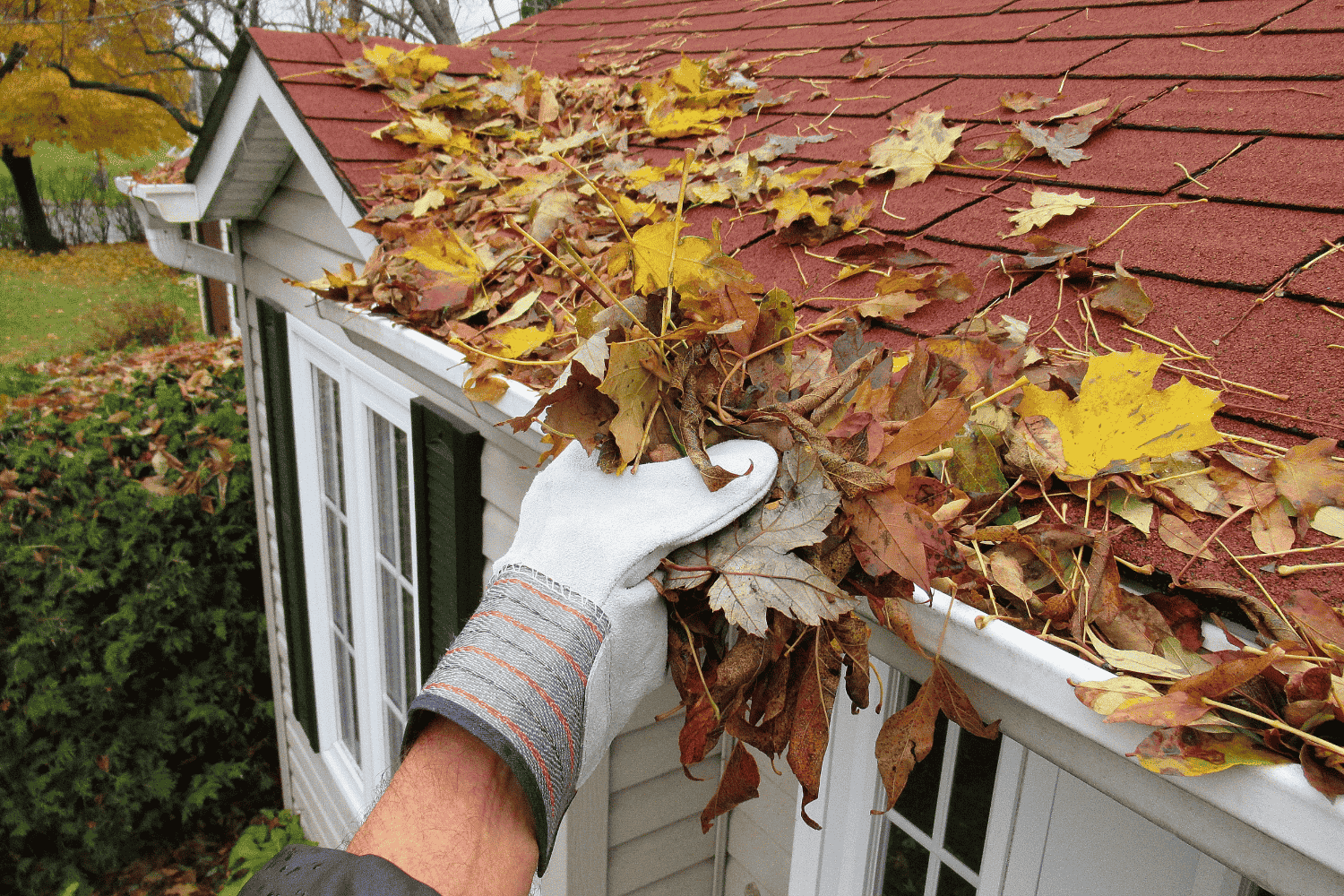 Preventative maintenance on a roof to avoid future leaks.