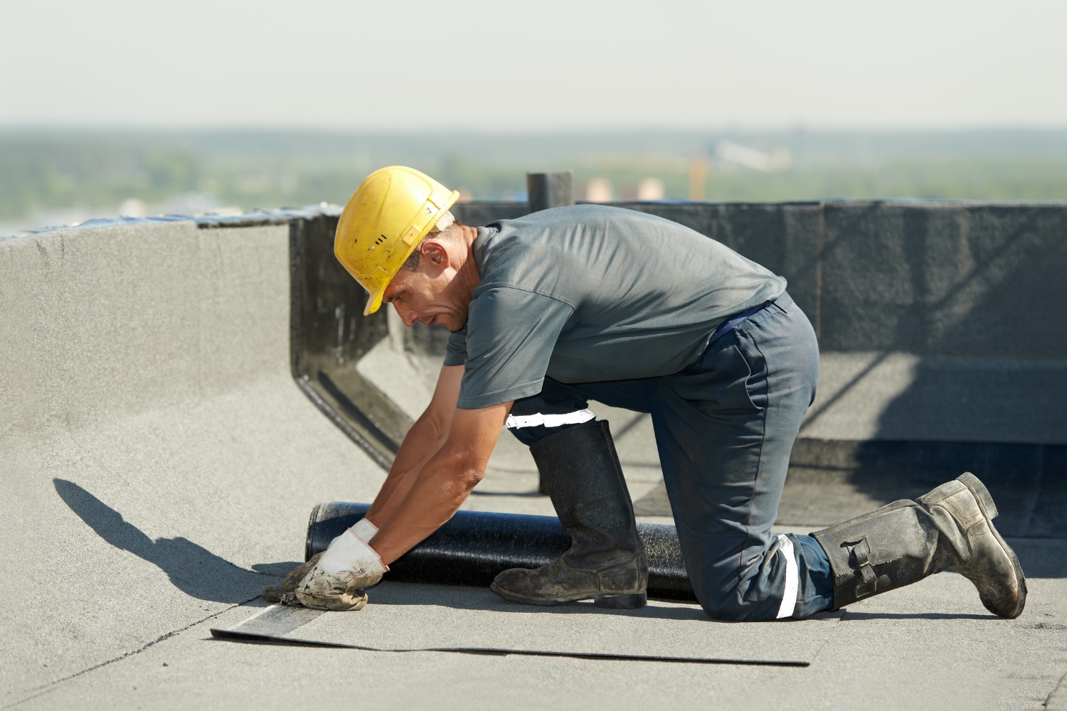 flat roof installation