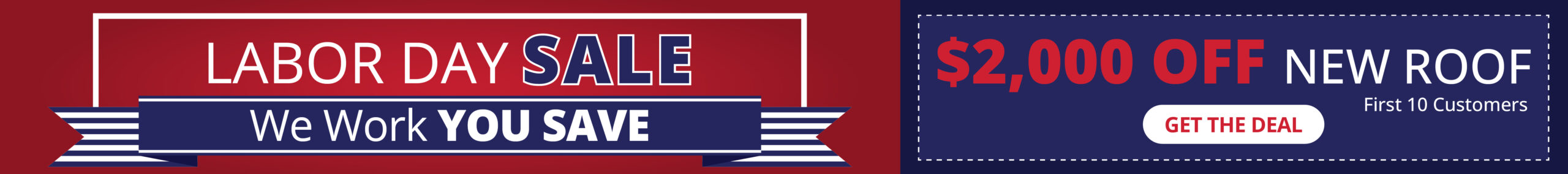 labor day promotion banner